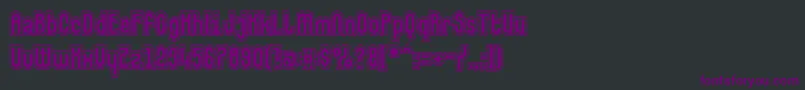 Makushkasecundaフォントについての詳細 フォントMakushkasecunda – 黒い背景に紫のフォント