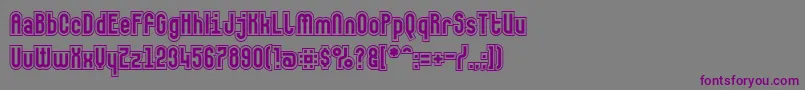 More about Makushkasecunda Font Makushkasecunda Font – Purple Fonts on Gray Background