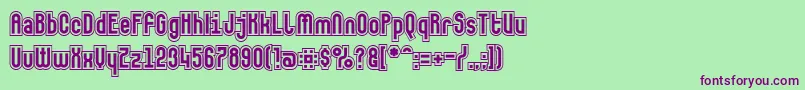 More about Makushkasecunda Font Makushkasecunda Font – Purple Fonts on Green Background