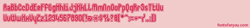 Makushkasecunda Font – Red Fonts on Pink Background