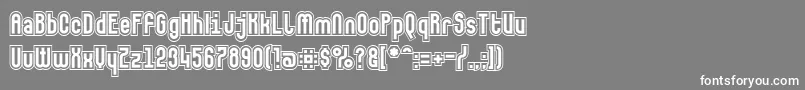 Makushkasecunda Font – White Fonts on Gray Background