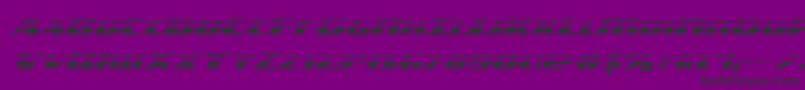 americorpsgrad-Schriftart – Schwarze Schriften auf violettem Hintergrund