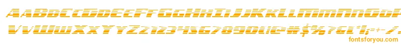 Шрифт americorpsgrad – оранжевые шрифты на белом фоне