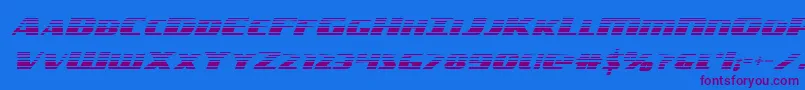 Шрифт americorpsgrad – фиолетовые шрифты на синем фоне