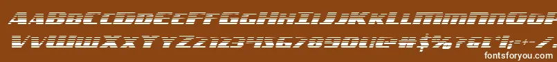 Шрифт americorpsgrad – белые шрифты на коричневом фоне