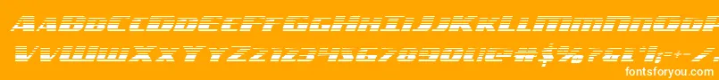 Шрифт americorpsgrad – белые шрифты на оранжевом фоне