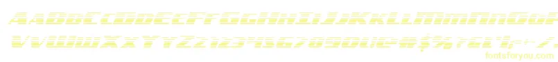 americorpsgrad-fontti – keltaiset fontit valkoisella taustalla