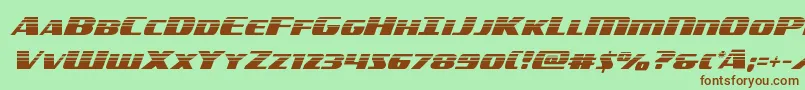 americorpshalf Font – Brown Fonts on Green Background