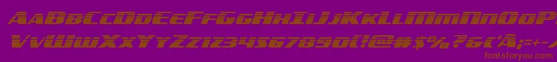 americorpshalf Font – Brown Fonts on Purple Background