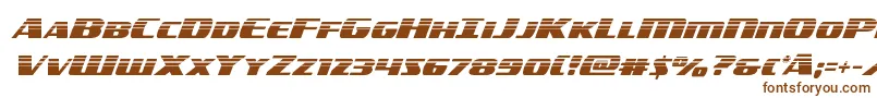 americorpshalf-fontti – ruskeat fontit valkoisella taustalla
