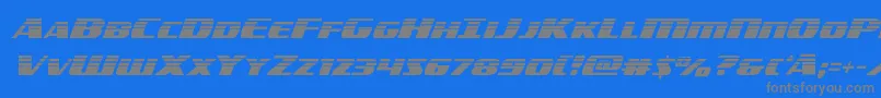 americorpshalf Font – Gray Fonts on Blue Background