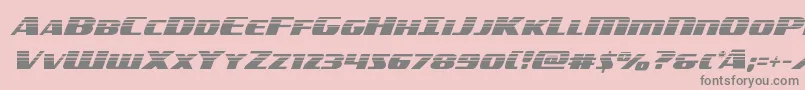 americorpshalf Font – Gray Fonts on Pink Background