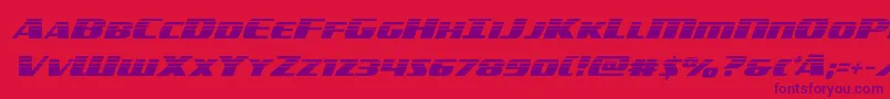 americorpshalf Font – Purple Fonts on Red Background