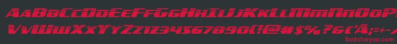 americorpshalf Font – Red Fonts on Black Background