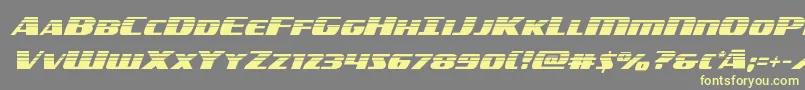 americorpshalf Font – Yellow Fonts on Gray Background