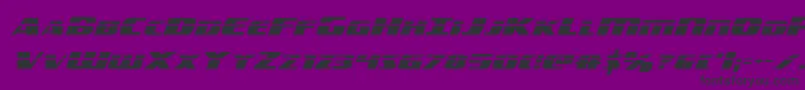 americorpslaser Font – Black Fonts on Purple Background