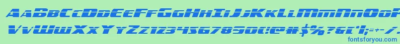 americorpslaser Font – Blue Fonts on Green Background