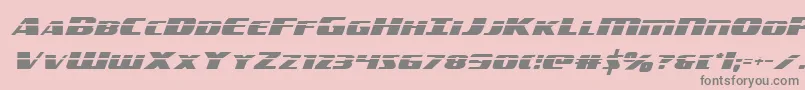 americorpslaser Font – Gray Fonts on Pink Background