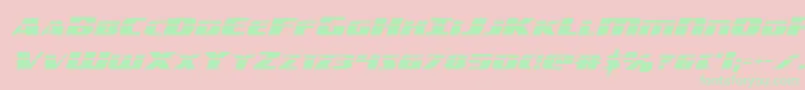 americorpslaser Font – Green Fonts on Pink Background