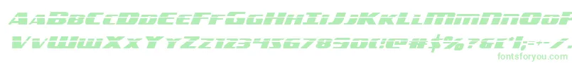 フォントamericorpslaser – 緑のフォント