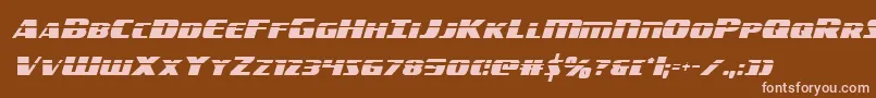 americorpslasercond Font – Pink Fonts on Brown Background