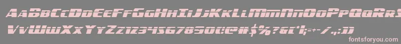 americorpslasercond Font – Pink Fonts on Gray Background
