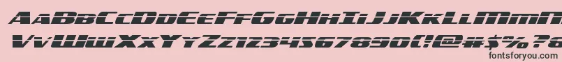americorpslaserexpand Font – Black Fonts on Pink Background