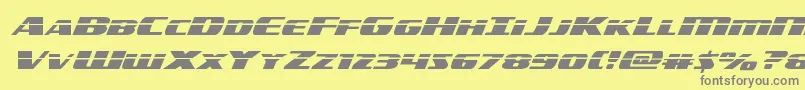 americorpslaserexpand Font – Gray Fonts on Yellow Background
