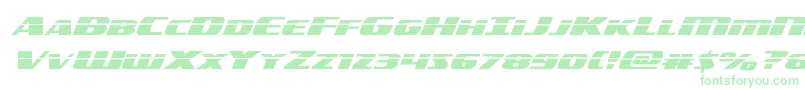 フォントamericorpslaserexpand – 緑のフォント