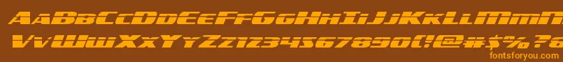 americorpslaserexpand Font – Orange Fonts on Brown Background