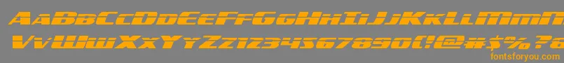 americorpslaserexpand Font – Orange Fonts on Gray Background