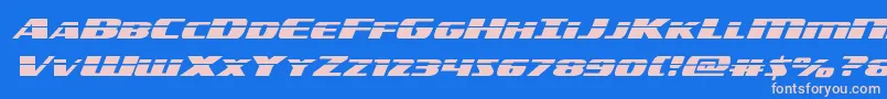 americorpslaserexpand Font – Pink Fonts on Blue Background