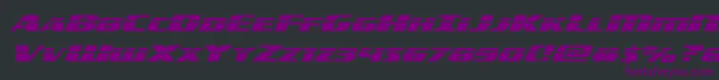 americorpslaserexpand Font – Purple Fonts on Black Background