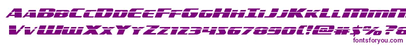 americorpslaserexpand Font – Purple Fonts on White Background