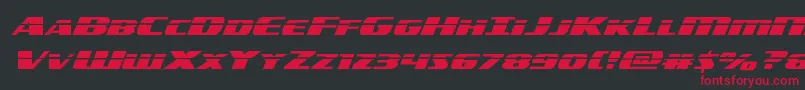 americorpslaserexpand Font – Red Fonts on Black Background