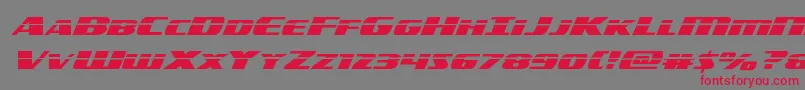 americorpslaserexpand Font – Red Fonts on Gray Background