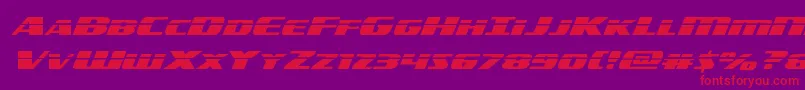 americorpslaserexpand Font – Red Fonts on Purple Background