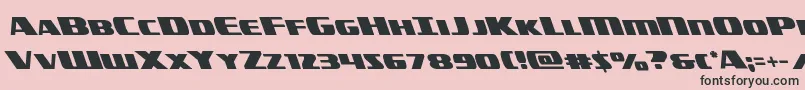 americorpsleft Font – Black Fonts on Pink Background