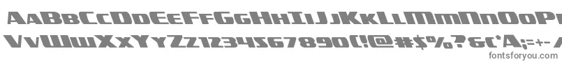 フォントamericorpsleft – 白い背景に灰色の文字