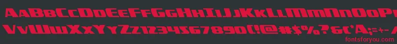 americorpsleft Font – Red Fonts on Black Background