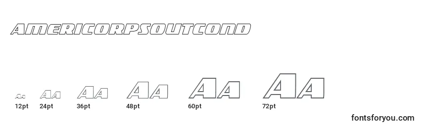 Americorpsoutcond (119411) Font Sizes