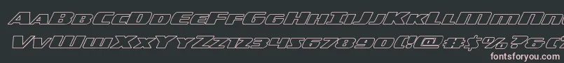 americorpsoutexpand Font – Pink Fonts on Black Background