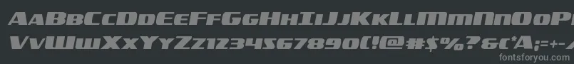 americorpssemital Font – Gray Fonts on Black Background