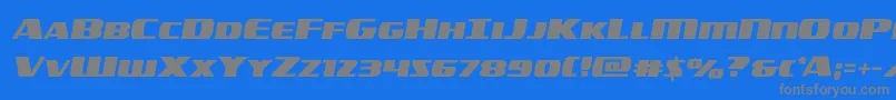 americorpssemital-fontti – harmaat kirjasimet sinisellä taustalla