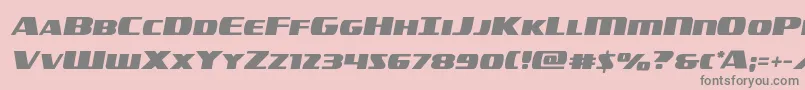 americorpssemital Font – Gray Fonts on Pink Background