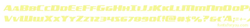 americorpssemital Font – Yellow Fonts on White Background