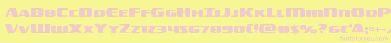 Шрифт americorpsstraight – розовые шрифты на жёлтом фоне