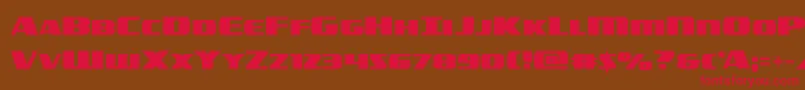 americorpsstraight Font – Red Fonts on Brown Background