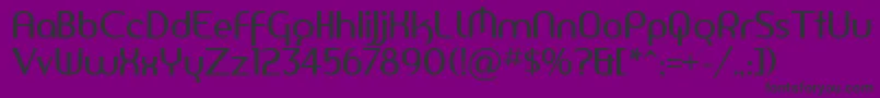 AMERSN   Font – Black Fonts on Purple Background