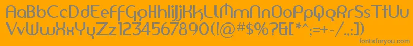 AMERSN   Font – Gray Fonts on Orange Background